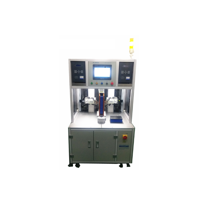 Automatic spot welding machine for double-sided battery pack